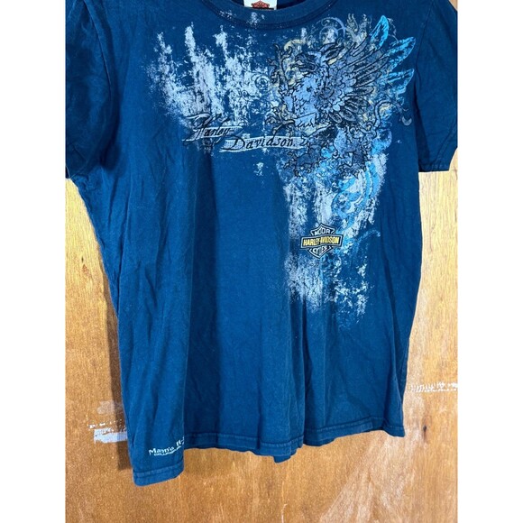 2010‎ Harley Davidson Motorcycles Mann’s Columbus Indiana Shirt Women’s XL USA - Picture 3 of 10
